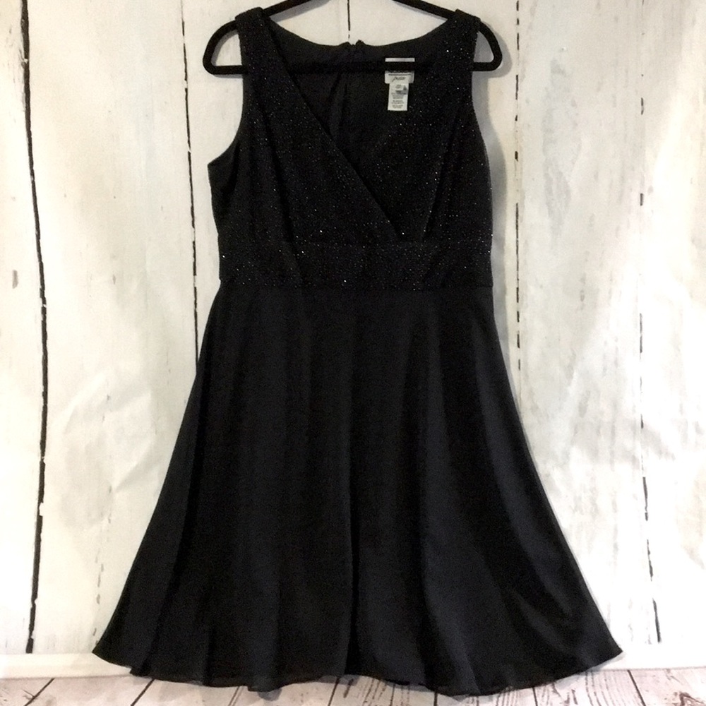 R&M Richards - Black Sparkling Cocktail Dress